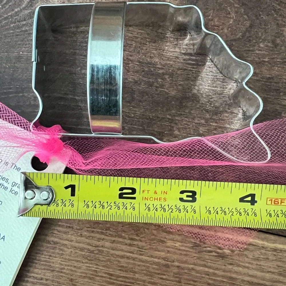 Ann Clark Indiana State Cookie Cutter Tin Plated Steel 4 Inch Made in USA New